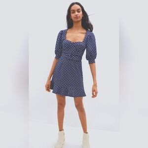 Hutch×Modcloth Navy Daisy My Darling Mini Dress Size 16, NWOT